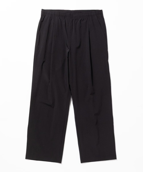THOUSAND MILE(サウザンドマイル)の「THOUSAND MILE/サウザンドマイル SHORT SLEEVE T-SHIRT & LONG PANTS SET 半袖 Tシャツ フルレングス パンツ ワイドパンツ 長ズボン ナップサック 3点セット セットアップ ストレッチ ドライタッチ UVカット メンズ レディース 2026年 夏 夏服(セットアップ・メンズ・ブラック・XS)」の8枚目の写真