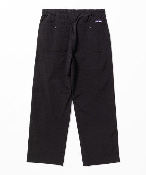 THOUSAND MILE(サウザンドマイル)の「THOUSAND MILE/サウザンドマイル SHORT SLEEVE T-SHIRT & LONG PANTS SET 半袖 Tシャツ フルレングス パンツ ワイドパンツ 長ズボン ナップサック 3点セット セットアップ ストレッチ ドライタッチ UVカット メンズ レディース 2026年 夏 夏服(セットアップ・メンズ・ブラック・XS)」の9枚目の写真