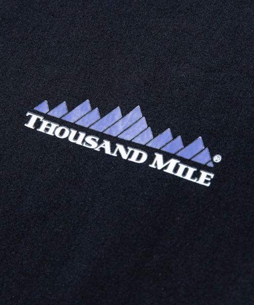 THOUSAND MILE(サウザンドマイル)の「THOUSAND MILE/サウザンドマイル SHORT SLEEVE T-SHIRT & LONG PANTS SET 半袖 Tシャツ フルレングス パンツ ワイドパンツ 長ズボン ナップサック 3点セット セットアップ ストレッチ ドライタッチ UVカット メンズ レディース 2026年 夏 夏服(セットアップ・メンズ・ブラック・XS)」の4枚目の写真