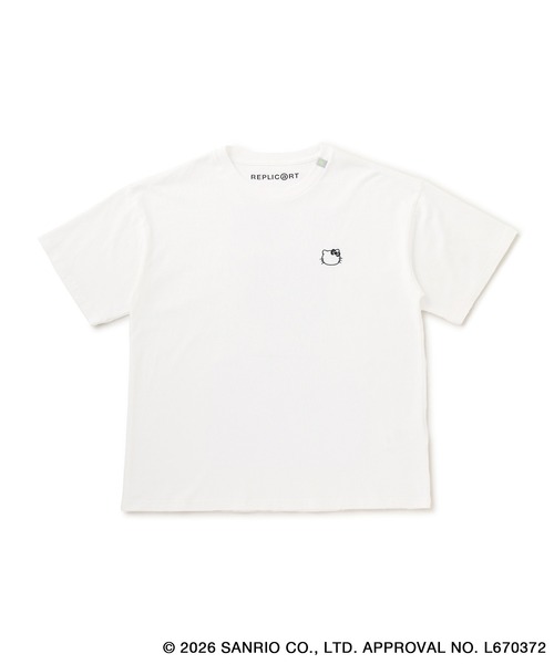 le cercle ADAM ET ROPE'(ルセルクルアダムエロペ)の「【HELLO KITTY/BLACK DESIGN SERIES別注】バックデザインTシャツ(Tシャツ/カットソー・メンズ・ホワイト/チャコールグレー・LL/M/L)」の16枚目の写真