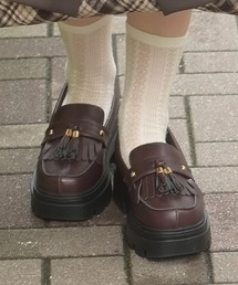 axes femme | 厚底タッセルローファー(ローファー)