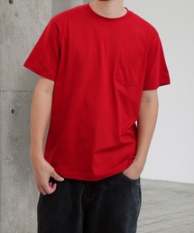 USAコットン 天竺ポケット付き半袖Tシャツ &&ボーダーTシャツ