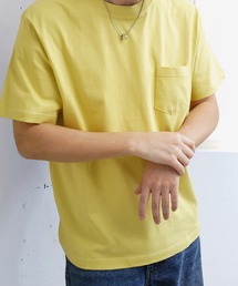 USAコットン 天竺ポケット付き半袖Tシャツ &&ボーダーTシャツ