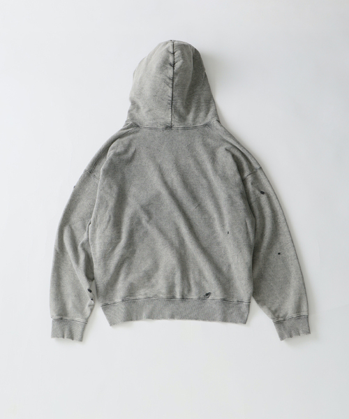 JOURNAL STANDARD J.S HOMESTEAD(ジャーナルスタンダードホームステッド)の「J.S.Homestead / パシフィック 裏毛 ジップ パーカー(Tシャツ/カットソー・メンズ・ブラック/ライトグレー/パープル・LARGE/MEDIUM)」の6枚目の写真