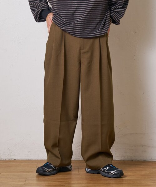 CIAOPANIC TYPY(チャオパニックティピー)の「【UNISEX】センタープレスツイルスラックス(その他パンツ・メンズ・グレー/ブラック/ブラウン・LARGE/MEDIUM)」の3枚目の写真
