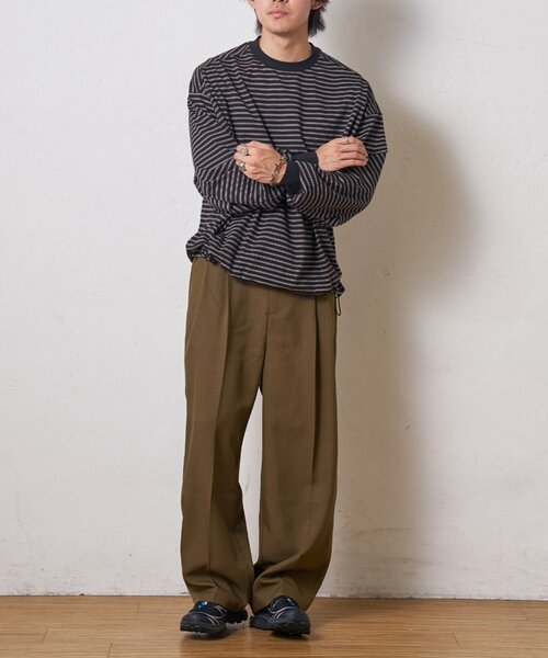 CIAOPANIC TYPY(チャオパニックティピー)の「【UNISEX】センタープレスツイルスラックス(その他パンツ・メンズ・グレー/ブラック/ブラウン・LARGE/MEDIUM)」の15枚目の写真