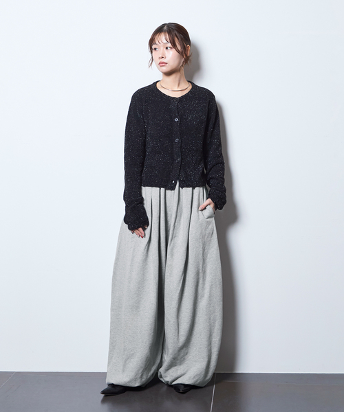 CITYSHOP（シティーショップ）の「VOLUME SWEAT パンツ（その他パンツ・レディース・グレー/ブラック/ベージュ・36/38）」の6枚目の写真