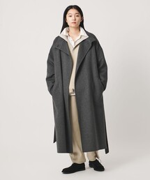 <MARW UNITED ARROWS>スタンドカラー リバー ロングコート