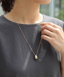 60cmチェーンドロップボールネックレス