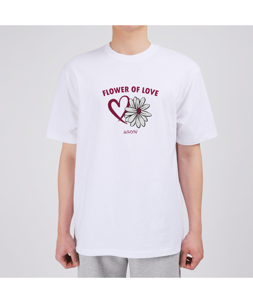 WHYN(ワイエヌ)の「オブラブ 半袖Tシャツ F03BRD_WBX10968(Tシャツ/カットソー・メンズ・ブラック/ホワイト/ブルー/グレー系その他・S/L/XL/M)」の2枚目の写真