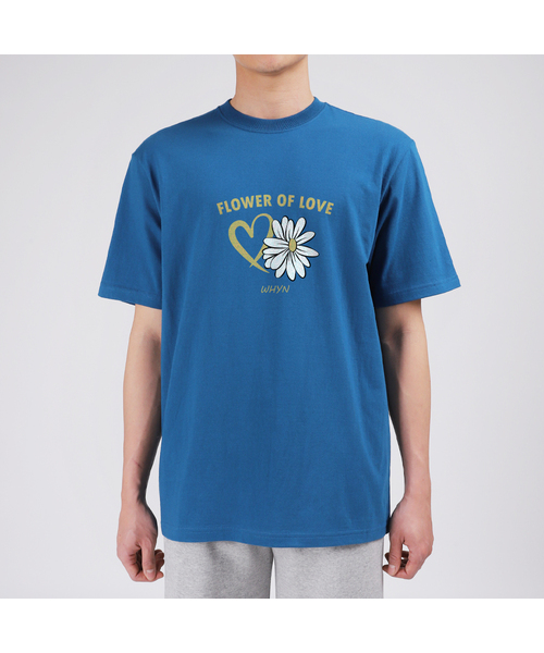 WHYN(ワイエヌ)の「オブラブ 半袖Tシャツ F03BRD_WBX10968(Tシャツ/カットソー・メンズ・ブラック/ホワイト/ブルー/グレー系その他・S/L/XL/M)」の4枚目の写真