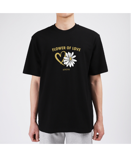 WHYN(ワイエヌ)の「オブラブ 半袖Tシャツ F03BRD_WBX10968(Tシャツ/カットソー・メンズ・ブラック/ホワイト/ブルー/グレー系その他・S/L/XL/M)」の3枚目の写真