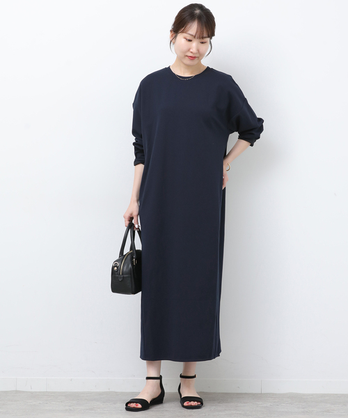 JOURNAL STANDARD relume（ジャーナルスタンダード　レリューム）の「《WEB限定追加》NONIRONジョーゼットワンピース（ワンピース・レディース・ブラック/ネイビー・FREE）」の10枚目の写真