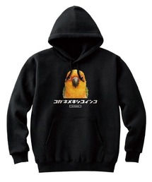 Moftique(モフティック) プルパーカー スウェット 裏毛 コガネメキシコインコ 鳥 ペット アニマル プリント トップス メンズ ユニセックス