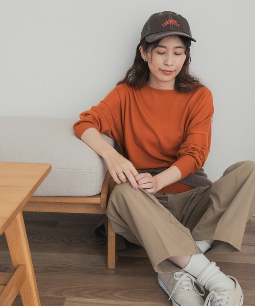 URBAN RESEARCH DOORS(アーバンリサーチドアーズ)の「ウォッシャブルウールワイドプルオーバー(ニット/セーター・レディース・カーキ/オレンジ/ベージュ系その他/ブルー系その他・FREE)」の13枚目の写真