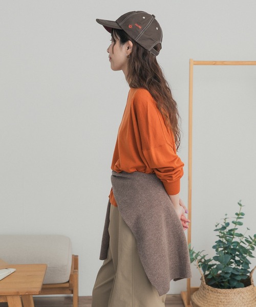 URBAN RESEARCH DOORS(アーバンリサーチドアーズ)の「ウォッシャブルウールワイドプルオーバー(ニット/セーター・レディース・カーキ/オレンジ/ベージュ系その他/ブルー系その他・FREE)」の10枚目の写真