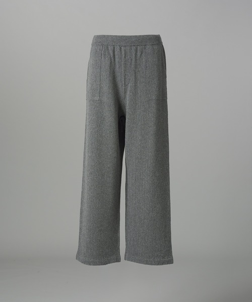 MAISON SPECIAL(メゾンスペシャル)の「《UNISEX》シャイニーストライプへリンボーンプライムワイドニットパンツ/Shiny Stripe Herringbone Prime-Wide Knit Pants【MAISON SPECIAL/メゾンスペシャル】■セットアップ対応■(その他パンツ・メンズ・チャコールグレー/ブラック・0/1/2)」の8枚目の写真