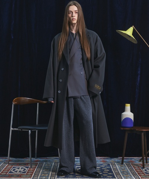 MAISON SPECIAL(メゾンスペシャル)の「《UNISEX》シャイニーストライプへリンボーンプライムワイドニットパンツ/Shiny Stripe Herringbone Prime-Wide Knit Pants【MAISON SPECIAL/メゾンスペシャル】■セットアップ対応■(その他パンツ・メンズ・チャコールグレー/ブラック・0/1/2)」の20枚目の写真