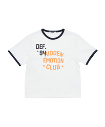 DEF WOMEN HIDDEN EMOTION CLUB 1/2 TEE IVORY