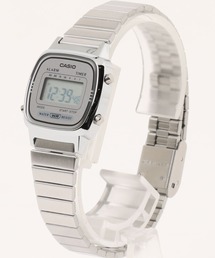 CASIO カシオ クォーツ ミニデジタル腕時計 ステンレスバンド 軽量 レトロ ユニセックス //// LAメタルシリーズ