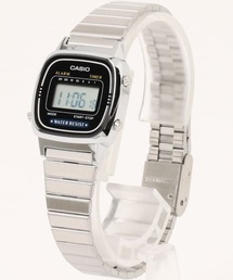 CASIO カシオ クォーツ ミニデジタル腕時計 ステンレスバンド 軽量 レトロ ユニセックス //// LAメタルシリーズ