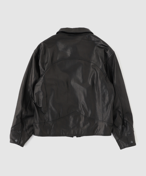 JOURNAL STANDARD(ジャーナルスタンダード)の「A LEATHER / エーレザー SMU Western Tracker(ライダースジャケット・メンズ・ブラック系その他/ブラック・MEDIUM/SMALL)」の3枚目の写真