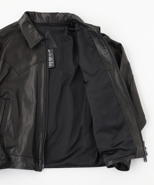 JOURNAL STANDARD(ジャーナルスタンダード)の「A LEATHER / エーレザー SMU Western Tracker(ライダースジャケット・メンズ・ブラック系その他/ブラック・MEDIUM/SMALL)」の6枚目の写真