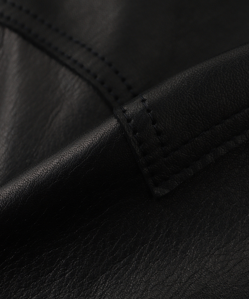 JOURNAL STANDARD(ジャーナルスタンダード)の「A LEATHER / エーレザー SMU Western Tracker(ライダースジャケット・メンズ・ブラック系その他/ブラック・MEDIUM/SMALL)」の7枚目の写真