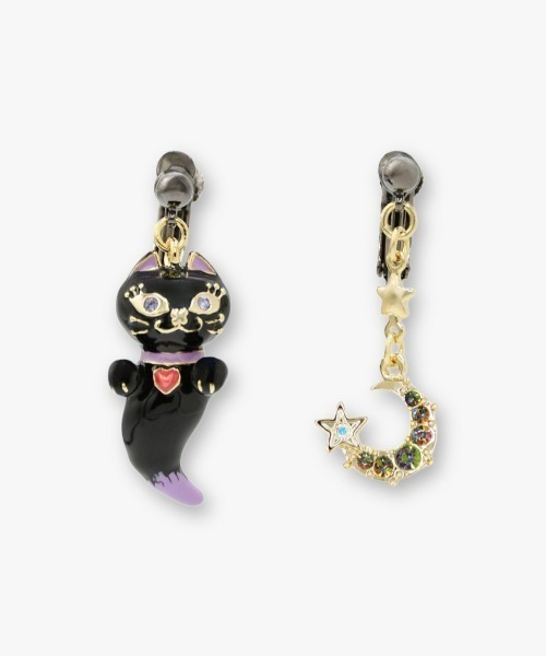 ANNA SUI(アナスイ)の「TITI おばけモチーフ イヤリング(イヤリング・レディース・ブラック・ONE SIZE)」の1枚目の写真