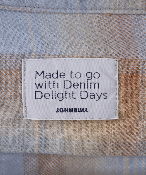 FRAMeWORK（フレームワーク）の「DENIM DELIGHT DAYS チェックLSワークシャツ（シャツ/ブラウス・レディース・サックスブルー/ベージュ・FREE）」の8枚目の写真