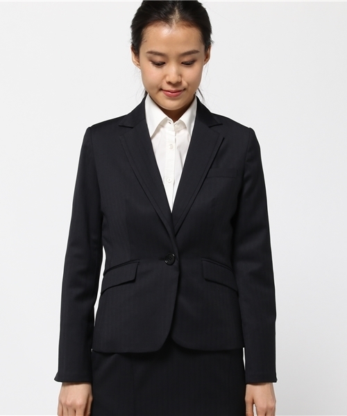 SUIT.(スーツ)の「【TREVIRA】セットアップスーツ ジャケット(スーツジャケット・レディース・ブラック/ネイビー・36/38/40/34)」の3枚目の写真