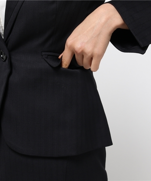 SUIT.(スーツ)の「【TREVIRA】セットアップスーツ ジャケット(スーツジャケット・レディース・ブラック/ネイビー・36/38/40/34)」の9枚目の写真