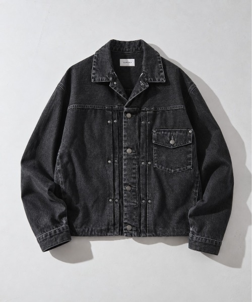TANAKA(タナカ)の「【TANAKA/タナカ】THE JEAN JACKET(デニムジャケット・メンズ・ブラック・S/M)」の1枚目の写真