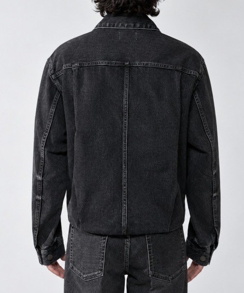 TANAKA(タナカ)の「【TANAKA/タナカ】THE JEAN JACKET(デニムジャケット・メンズ・ブラック・S/M)」の5枚目の写真