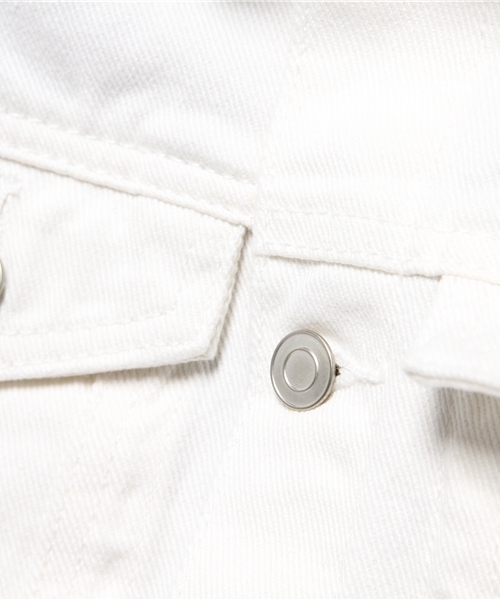 VENCEEXCHANGE（ヴァンスエクスチェンジ）の「ベーシックGジャン（デニムジャケット・レディース・スカイブルー/オフホワイト/ブルー・LARGE/MEDIUM）」の12枚目の写真