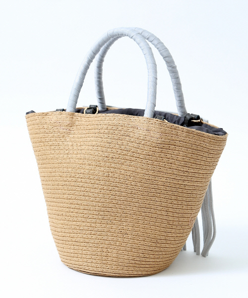 interstaple(インターステイプル)の「フリンジペーパーミニトート(トートバッグ・レディース・ブラック/シルバー/ゴールド・FREE)」の6枚目の写真