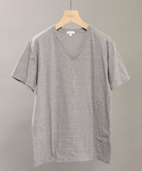 BEAUTY&YOUTH UNITED ARROWS（ビューティーアンドユースユナイテッドアローズ）の「BY ∴ トライブレンド Vネック Tシャツ◆（Tシャツ/カットソー・メンズ・グレー/オリーブ/コバルトブルー/ホワイト/ブラック・MEDIUM/SMALL/LARGE）」の19枚目の写真