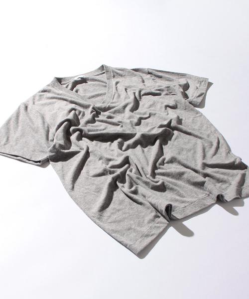 BEAUTY&YOUTH UNITED ARROWS（ビューティーアンドユースユナイテッドアローズ）の「BY ∴ トライブレンド Vネック Tシャツ◆（Tシャツ/カットソー・メンズ・グレー/オリーブ/コバルトブルー/ホワイト/ブラック・MEDIUM/SMALL/LARGE）」の9枚目の写真