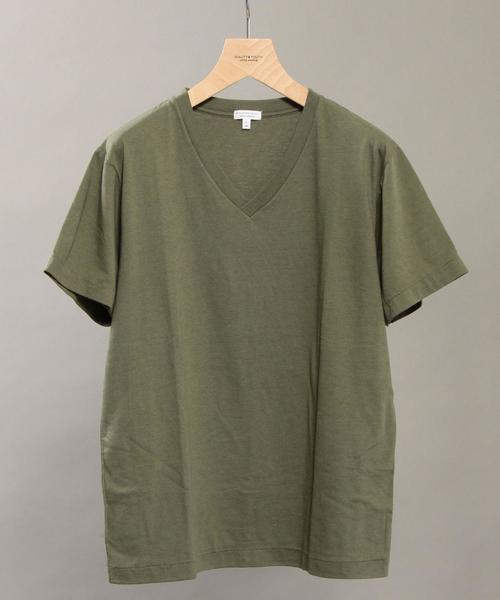 BEAUTY&YOUTH UNITED ARROWS（ビューティーアンドユースユナイテッドアローズ）の「BY ∴ トライブレンド Vネック Tシャツ◆（Tシャツ/カットソー・メンズ・グレー/オリーブ/コバルトブルー/ホワイト/ブラック・MEDIUM/SMALL/LARGE）」の6枚目の写真