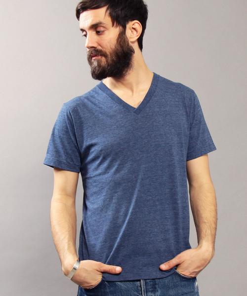 BEAUTY&YOUTH UNITED ARROWS（ビューティーアンドユースユナイテッドアローズ）の「BY ∴ トライブレンド Vネック Tシャツ◆（Tシャツ/カットソー・メンズ・グレー/オリーブ/コバルトブルー/ホワイト/ブラック・MEDIUM/SMALL/LARGE）」の7枚目の写真