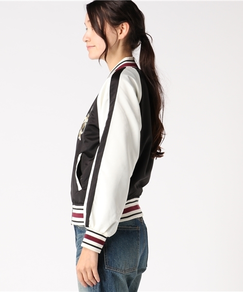 VENCEEXCHANGE(ヴァンスエクスチェンジ)の「刺繍スカジャン (スカジャン・レディース・ダークグリーン/ワインレッド/ブラック・MEDIUM)」の9枚目の写真