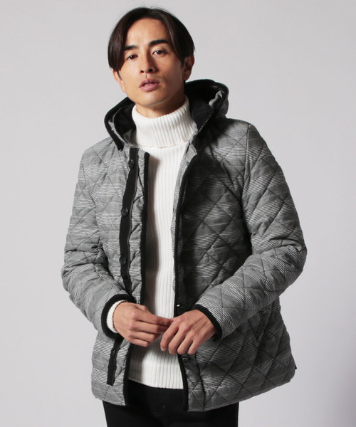 Theフード脱着キルトジャケット ダウンジャケット コート The Casual カジュアル のファッション