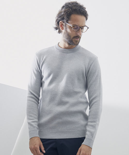 UNITED TOKYO(ユナイテッドトウキョウ)の「ZEGNA BARUFFA Cashwoolクルーネックニット(ニット/セーター・メンズ・ブラウン/グリーン/レッド/ホワイト/グレー/ネイビー・2/1/3)」の3枚目の写真