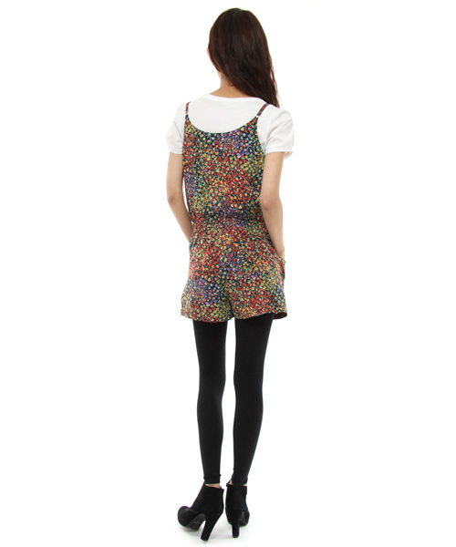 Khaju(カージュ)の「KHAJU:FLOWER COMBINATION(つなぎ/オールインワン・レディース・オレンジ/ピンク・ONE SIZE)」の4枚目の写真