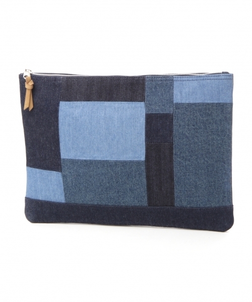 RAGEBLUE（レイジブルー）の「パッチワーククラッチバッグ/741495（クラッチバッグ・メンズ・ブラック/ブルー/ダークグレー/オリーブ・FREE）」の4枚目の写真