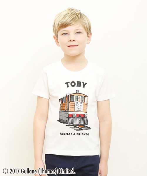 Graniph デザイン ティーシャツ ストア グラニフ の コラボレーションキッズtシャツ きかんしゃトーマス トビー Tシャツ カットソー Wear