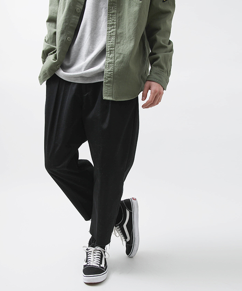 Dickies（ディッキーズ）の「∴WEGO/Dickiesハイウエストパンツ（チノパンツ・メンズ・ベージュ/ブラック・LARGE/MEDIUM）」の6枚目の写真