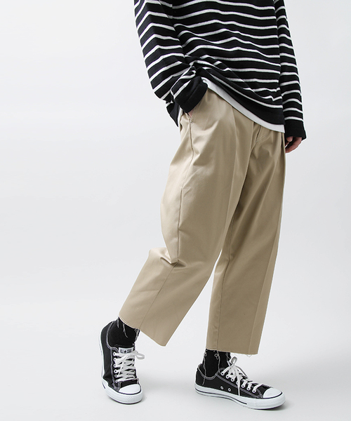 Dickies（ディッキーズ）の「∴WEGO/Dickiesハイウエストパンツ（チノパンツ・メンズ・ベージュ/ブラック・LARGE/MEDIUM）」の15枚目の写真