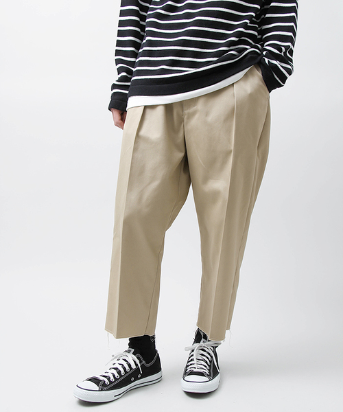 Dickies（ディッキーズ）の「∴WEGO/Dickiesハイウエストパンツ（チノパンツ・メンズ・ベージュ/ブラック・LARGE/MEDIUM）」の16枚目の写真