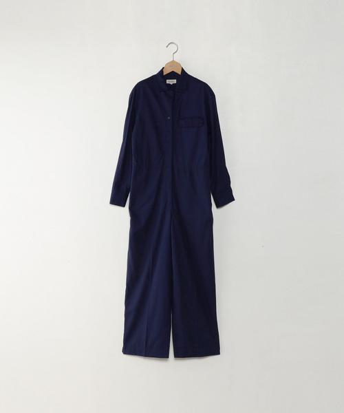 Steven Alan（スティーブンアラン）の「＜Steven Alan＞HIGH TWIST COTTON ALL-IN-ONE/ｵｰﾙｲﾝﾜﾝ ◆（つなぎ/オールインワン・レディース・ブラック/ネイビー・MEDIUM/SMALL）」の2枚目の写真